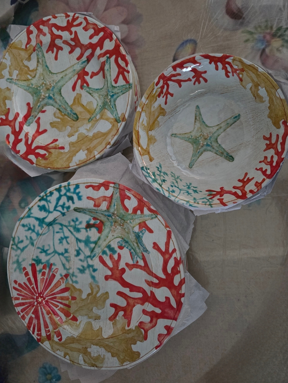 Coral Reef Sea Dinner Plate Set